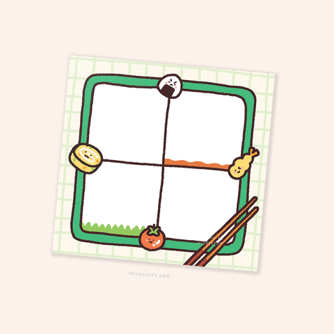 "Bento Box" Memo Pad