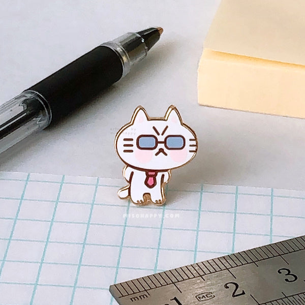 "Micro-manager (Cat)" Enamel Pin