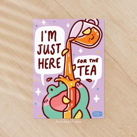 "Here for Tea!" Print (Frog)