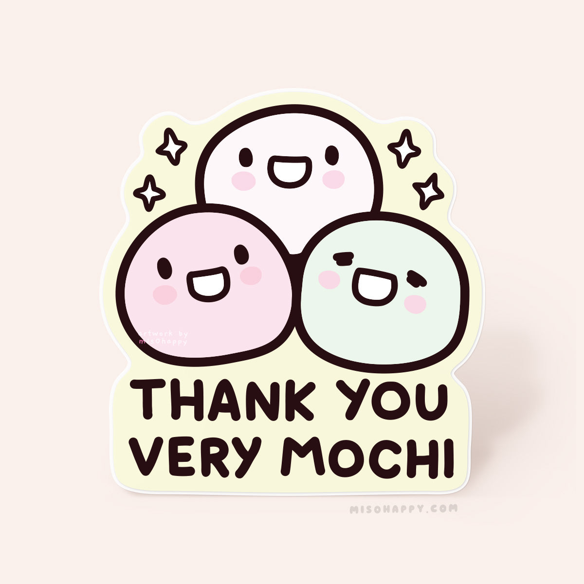"Thank You Very Mochi!" Sticker